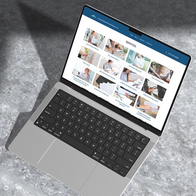 Notebook with JG WEISS RESEARCH & RETRIEVAL INC site