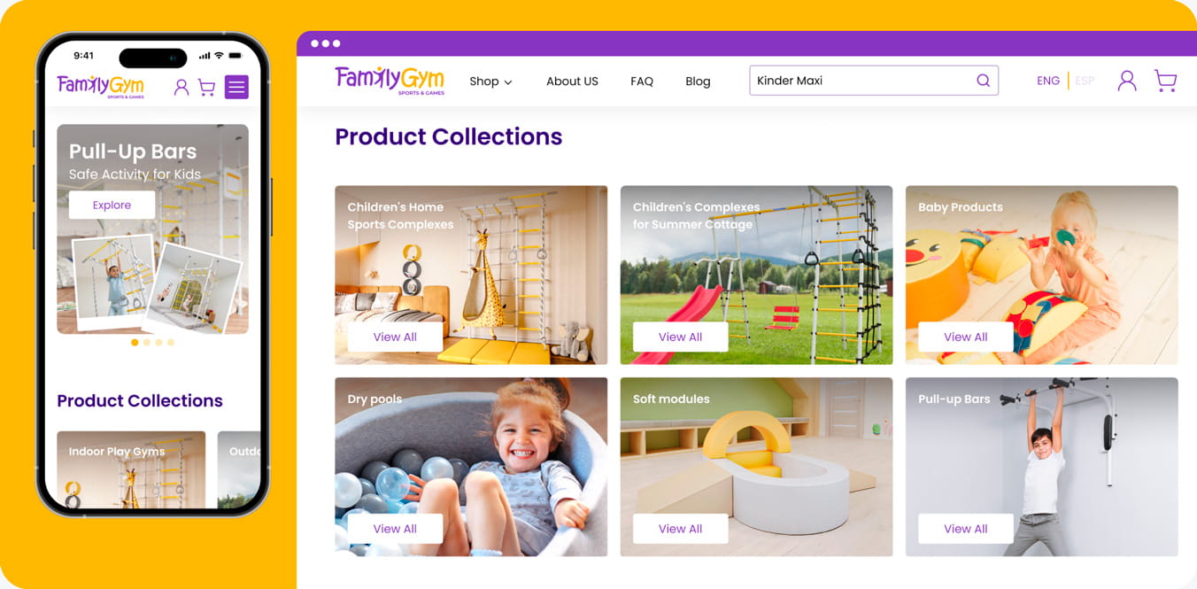 Промо-сайт для детской обуви Ladder Kids