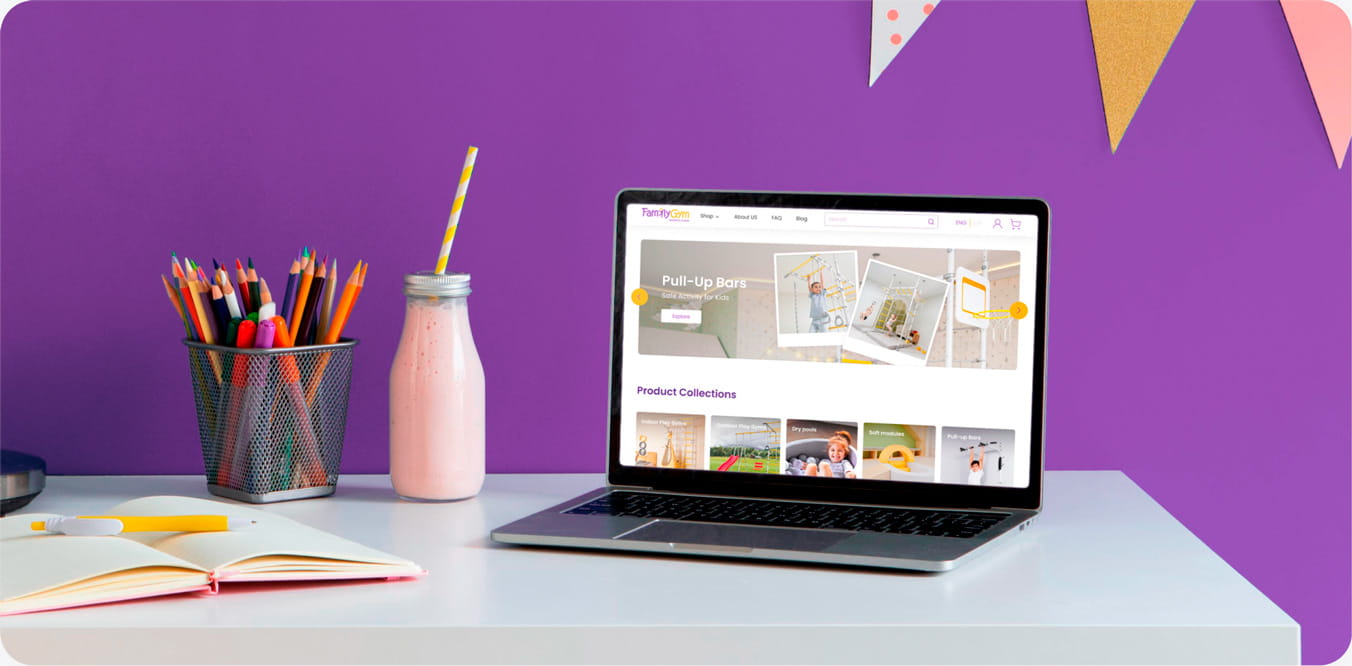 Интерфейс сайта Ladder Kids